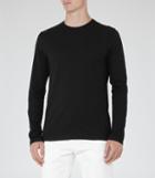 Reiss Maxwell - Mens Long Sleeve T-shirt In Black, Size S