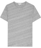 Reiss Parone - Mens Marl Cotton T-shirt In Grey, Size Xs