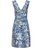 Reiss Allium - Womens Printed Dress In Blue, Size 4