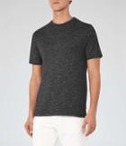 Reiss Preston - Mens Stripe Crew-neck T-shirt In Black, Size Xs