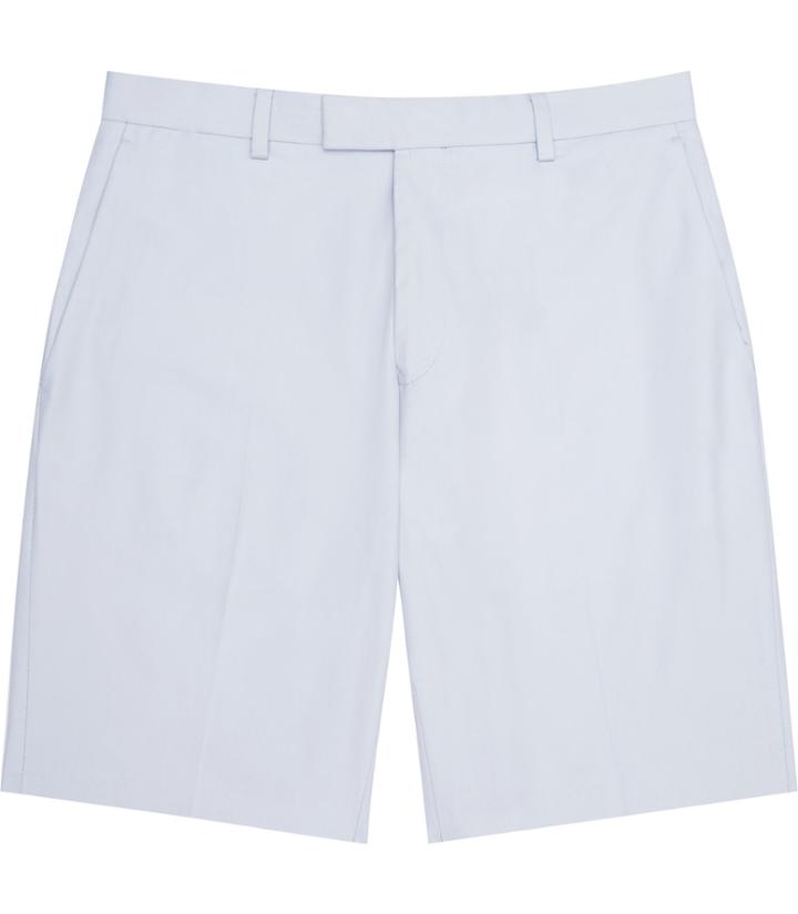 Reiss Montgomery - Mens Twill Cotton Shorts In Blue, Size 30