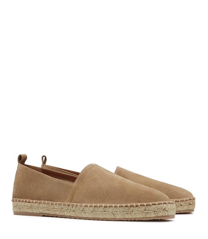 Reiss Edward - Suede Espadrilles In Brown, Mens, Size 8