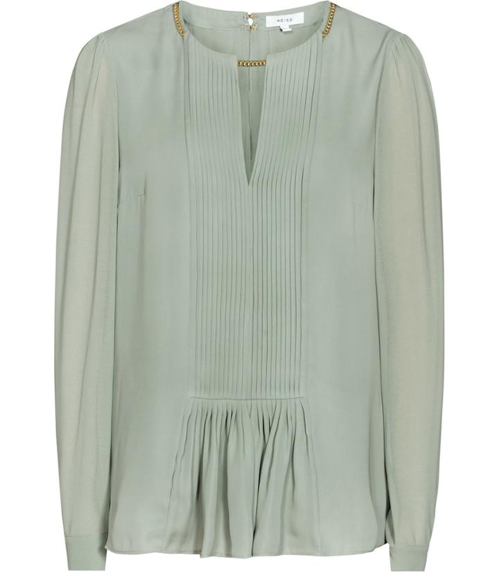 Reiss Inda - Womens Chain-detail Top In Brown, Size 4