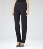 Reiss Cam - Slim Straight-leg Trousers In Blue, Womens, Size 0