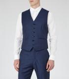 Reiss Harry W - Mens Modern Fit Waistcoat In Blue, Size 42