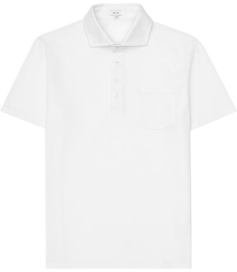 Reiss Spirito Pique Cotton Polo Shirt