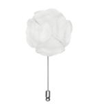 Reiss Piani - Mens Flower Dress Pin In White, Size One Size