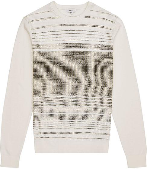 Reiss Ashes Dot Stripe Jumper