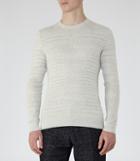 Reiss Corbit - Mens Fine Ribbed Jumper In Grey, Size S