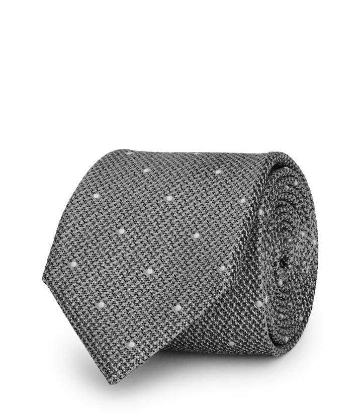 Reiss Kesher - Polka Dot Silk Tie In Grey, Mens