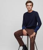 Reiss Melville - Tonal Stripe Jumper In Blue, Mens, Size S