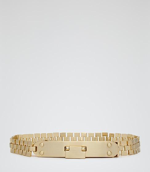 Reiss Jada Metal Chain Drop Lock Belt