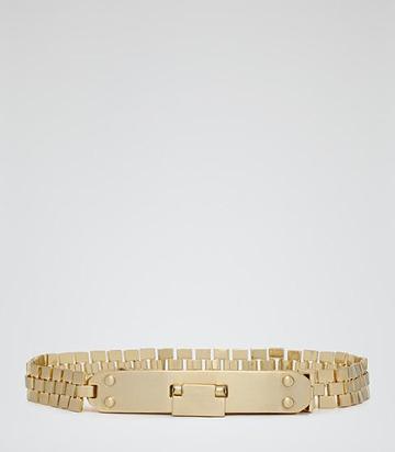 Reiss Jada Metal Chain Drop Lock Belt