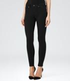 Reiss Stevie - Womens Low-rise Skinny Jeans In Black, Size 26