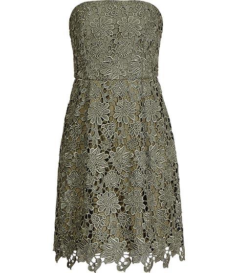 Reiss Demetra Strapless Lace Dress