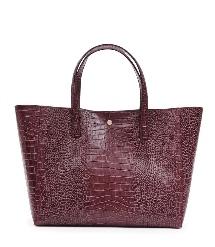 Reiss Louie - Womens Open-top Tote In Red, Size One Size