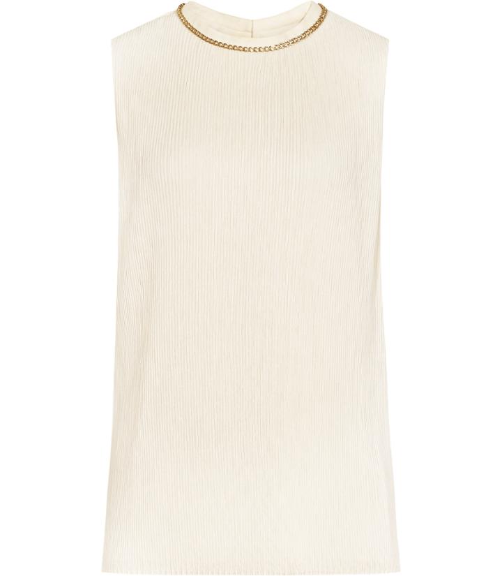 Reiss Bey - Womens Plisse Top In Pink, Size 4