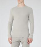 Reiss Zagger - Mens Honeycomb Jumper In Brown, Size M
