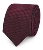 Reiss Theobald - Mens Textured Silk Tie In Red, Size One Size
