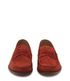Reiss Lucas - Mens Suede Penny Loafers In Brown, Size 10