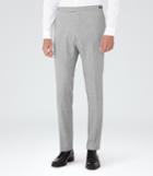 Reiss Dele T - Mens Mottled Weave Trousers In Grey, Size 30