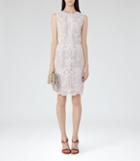 Reiss Rome - Womens Sleeveless Lace Dress In Cream, Size 6