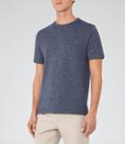 Reiss Preston - Stripe Crew-neck T-shirt In Blue, Mens, Size Xs