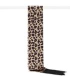 Reiss Tallo Leopard - Womens Leopard-print Silk Scarf In Black, Size One Size