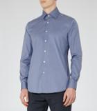 Reiss Joshua - Mens Fitted Shirt In Blue, Size Xs