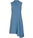 Reiss Sansa - Womens High-neck Shift Dress In Blue, Size 4