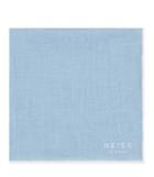 Reiss Illinois - Mens Linen Pocket Square In Blue