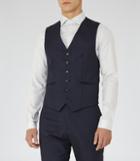 Reiss North W - Mens Wool Waistcoat In Blue, Size 38