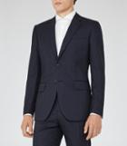 Reiss Brill B - Mens Modern Wool Blazer In Blue, Size 38