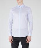 Reiss Havier - Large Collar Shirt In Blue, Mens, Size S