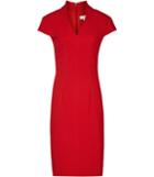 Reiss Valeria - Womens Capped-sleeve Dress In Red, Size 8
