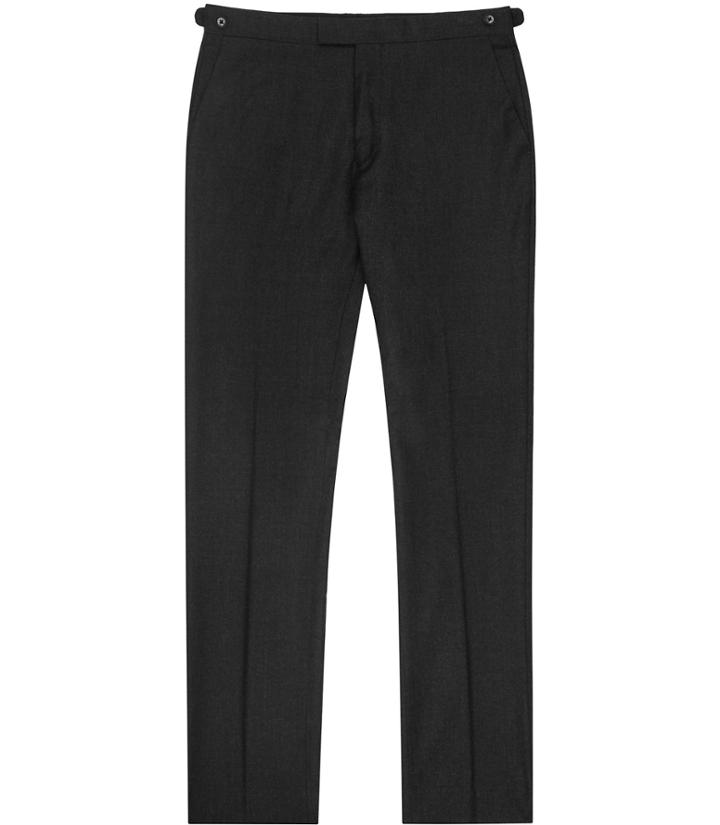 Reiss Daley T - Mens Slim Wool Trousers In Grey, Size 28