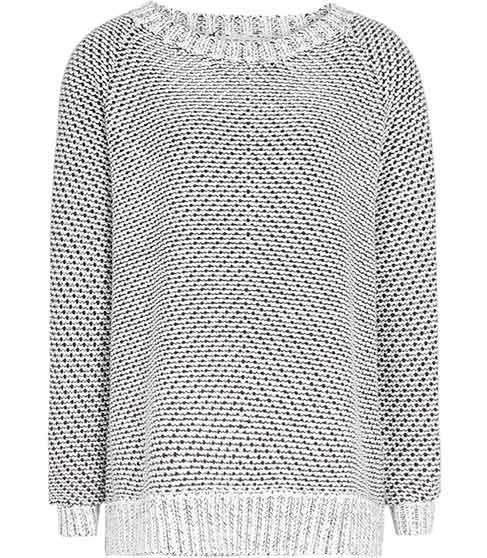 Reiss Imogen Textured Monochrome Jumper