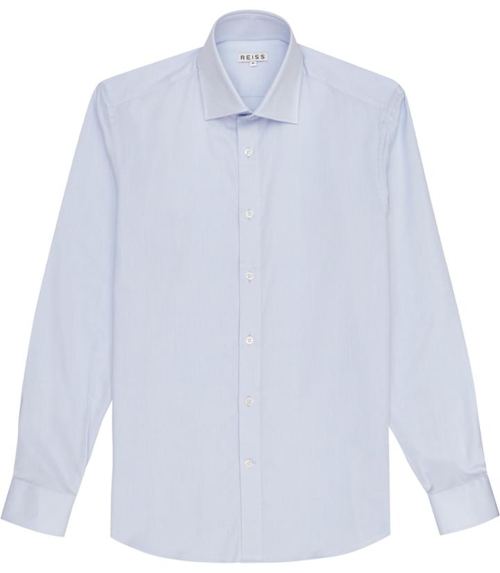 Reiss Christopher - Mens Classic-fit Shirt In Blue, Size Xs