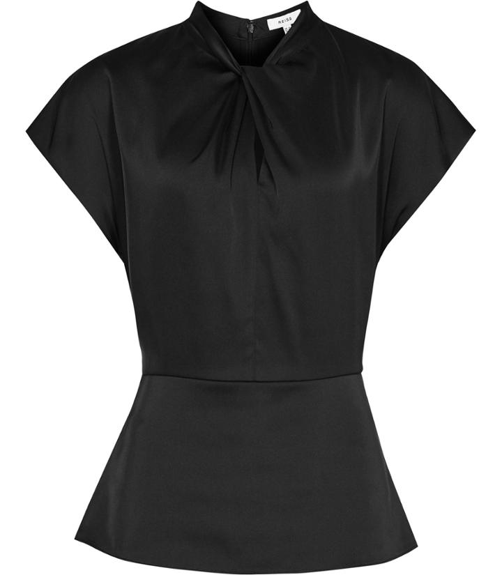 Reiss Trex - Womens Evening Top In Black, Size 4