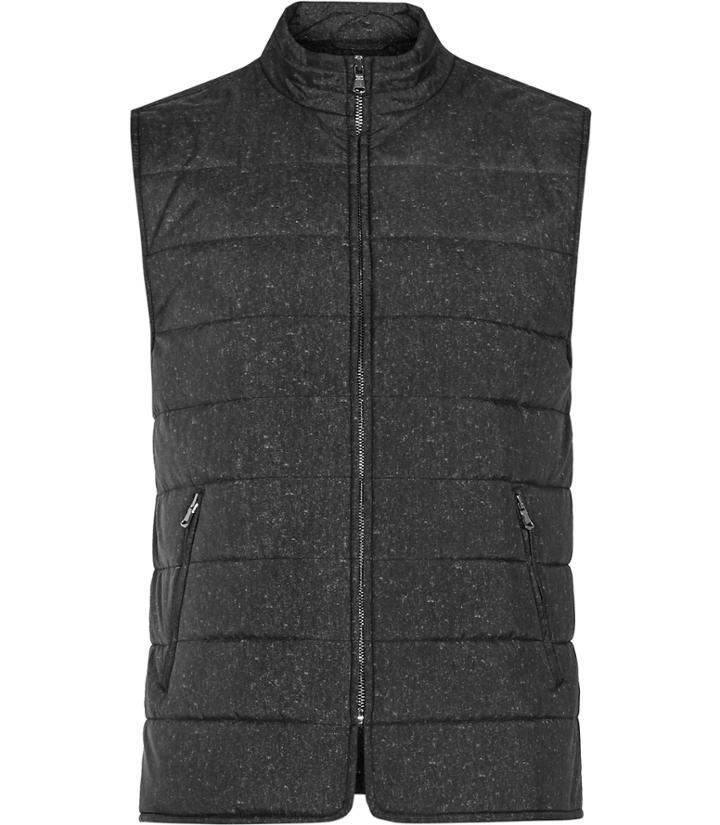 Reiss Mortimer - Mens Quilted Gilet In Black, Size Xs
