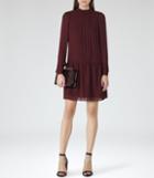 Reiss Crimson - Womens High-neck Shift Dress In Red, Size 4