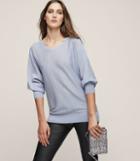 Reiss Gianna - Merino-wool Jumper In Blue, Womens, Size 0