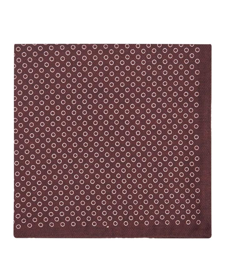 Reiss Nellie - Silk Pocket Square In Red, Mens