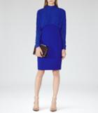 Reiss Arwen - Womens High-neck Evening Dress In Blue, Size 4