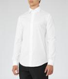 Reiss Oxide - Slim-fit Stretch Shirt In White, Mens, Size S