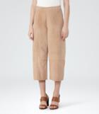 Reiss Renee - Suede Culottes In White, Womens, Size 2