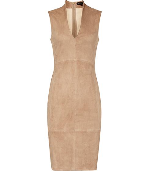 Reiss North Stretch-suede Dress