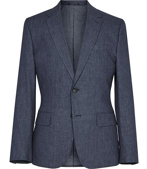 Reiss Geronimo B Slim-fit Cotton Blazer