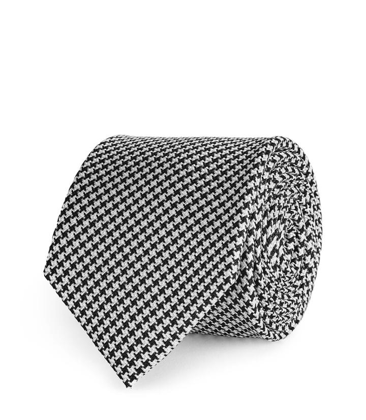 Reiss Hundred - Silk Tie In Black, Mens