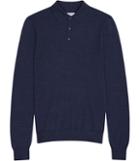 Reiss Mansion - Mens Merino Polo Shirt In Blue, Size S